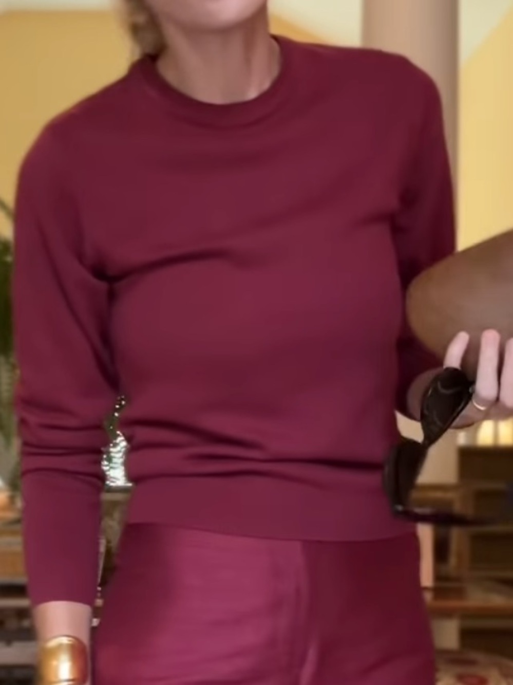 Julia Amory Bacall Sweater Burgundy